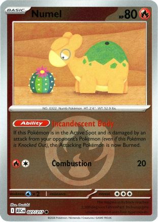 Numel (Energy Symbol Pattern) 027/217 [ME Ascended Heroes]  - Reverse Holofoil