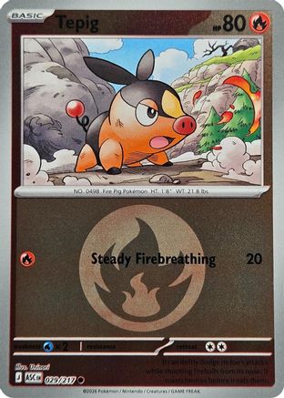 Tepig (Energy Symbol Pattern) 029 [ME Ascended Heroes]  - Reverse Holofoil