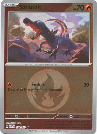 Salandit (Energy Symbol Pattern) 034 [ME Ascended Heroes]  - Reverse Holofoil