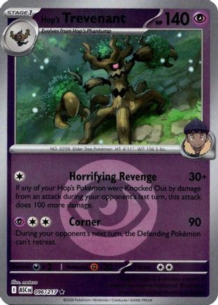 Hop's Trevenant (Energy Symbol Pattern) 096/217 [ME Ascended Heroes]  - Reverse Holofoil