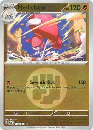 Medicham (Energy Symbol Pattern) 104/217 [ME Ascended Heroes]  - Reverse Holofoil