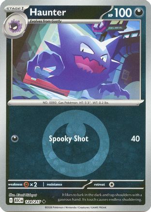 Haunter (Energy Symbol Pattern) 124 [ME Ascended Heroes]  - Reverse Holofoil