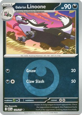 Galarian Linoone (Energy Symbol Pattern) 131 [ME Ascended Heroes]  - Reverse Holofoil