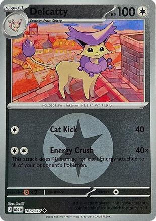 Delcatty (Energy Symbol Pattern) 166 [ME Ascended Heroes]  - Reverse Holofoil