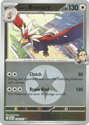 Larry's Braviary (Energy Symbol Pattern) 174 [ME Ascended Heroes]  - Reverse Holofoil