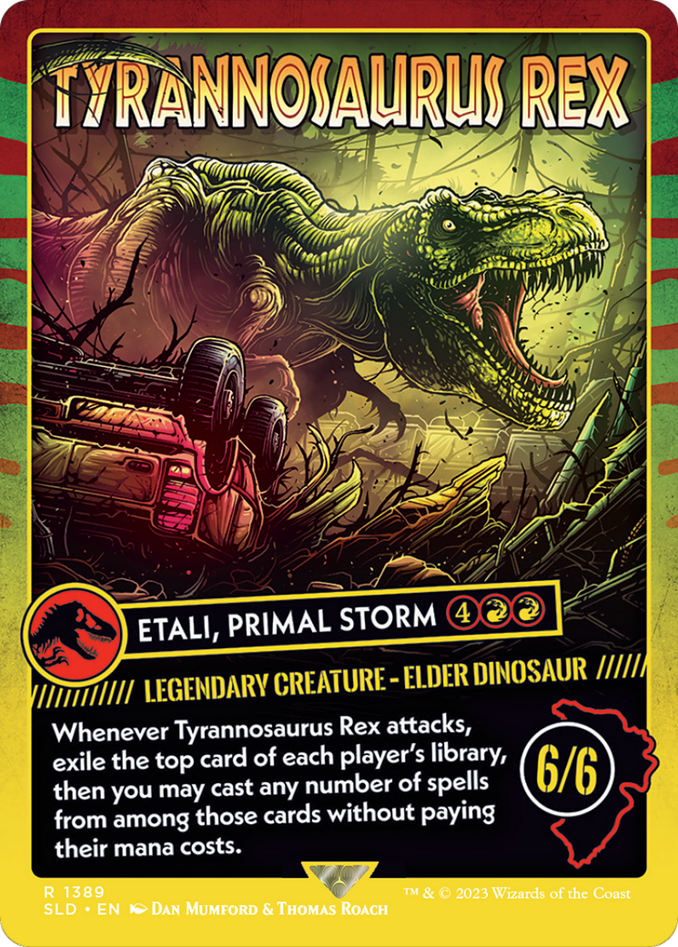 Tyrannosaurus Rex - Etali, Primal Storm [Secret Lair Drop] / Tyrannosaurus Rex (Borderless)