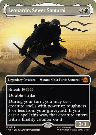 Leonardo, Sewer Samurai (Borderless) - [Teenage Mutant Ninja Turtles]