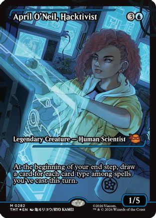 April O'Neil, Hacktivist (0282) (Showcase) - Teenage Mutant Ninja Turtles Foil