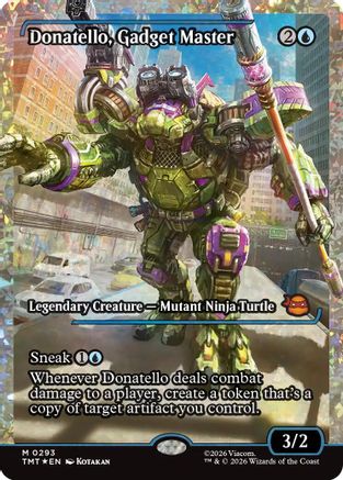 Donatello, Gadget Master (Showcase) (Fracture Foil) [Teenage Mutant Ninja Turtles]