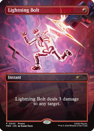 Lightning Bolt (Borderless) [Wizards Play Network 2026]
