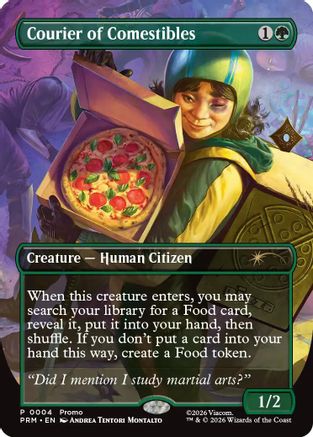 Courier of Comestibles (Borderless) [Unique and Miscellaneous Promos]