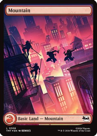 Mountain (0308) (Surge Foil) - [Teenage Mutant Ninja Turtles] Foil