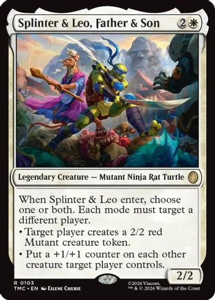 Splinter & Leo, Father & Son [Teenage Mutant Ninja Turtles Commander]
