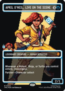 April O'Neil, Live on the Scene (Borderless) (Surge Foil) - Commander: Teenage Mutant Ninja Turtles Foil