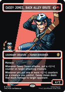 Casey Jones, Back Alley Brute (Borderless) (Surge Foil) - Commander: Teenage Mutant Ninja Turtles Foil