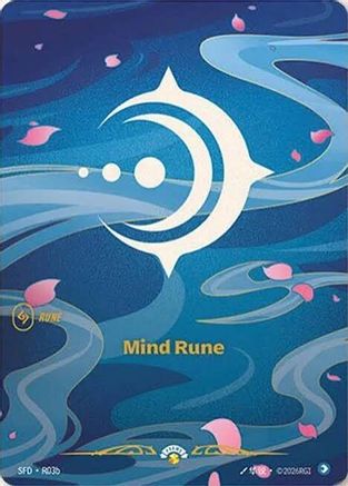 Mind Rune (R03b) (Spiritforged) [Riftbound Organized Play Promotional Cards] Foil