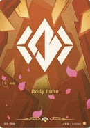 Body Rune (R04b) (Spiritforged) [Riftbound Organized Play Promotional Cards] Foil