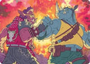 Bebop & Rocksteady Art Card - Art Series: Teenage Mutant Ninja Turtles