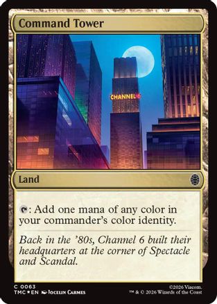 Command Tower (Surge Foil) [Commander: Teenage Mutant Ninja Turtles] Foil