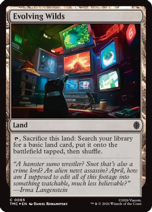 Evolving Wilds (Surge Foil) [Commander: Teenage Mutant Ninja Turtles] Foil