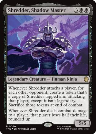 Shredder, Shadow Master (Surge Foil) [Commander: Teenage Mutant Ninja Turtles] Foil