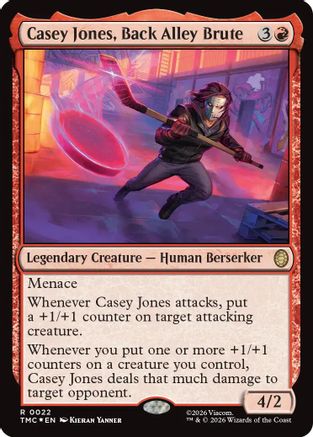 Casey Jones, Back Alley Brute (Surge Foil) - Commander: Teenage Mutant Ninja Turtles Foil