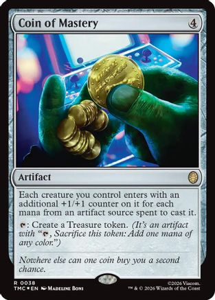 Coin of Mastery (Surge Foil) - Commander: Teenage Mutant Ninja Turtles Foil