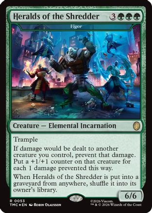 Heralds of the Shredder - Vigor (Surge Foil) [Commander: Teenage Mutant Ninja Turtles] Foil