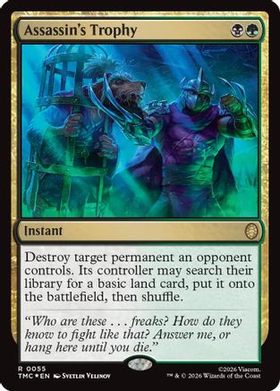 Assassin's Trophy (Surge Foil) - Commander: Teenage Mutant Ninja Turtles Foil