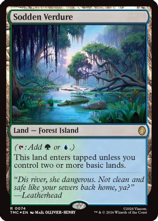 Sodden Verdure (Surge Foil) [Teenage Mutant Ninja Turtles Commander]