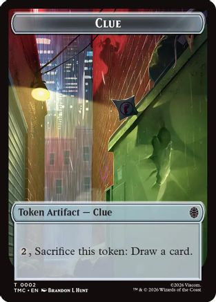 Clue // Rat Double-Sided Token [Commander: Teenage Mutant Ninja Turtles]