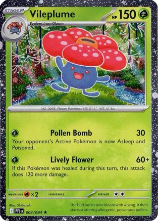 Vileplume (Cosmos Holo) 003 [Miscellaneous Cards & Products]  - Holofoil