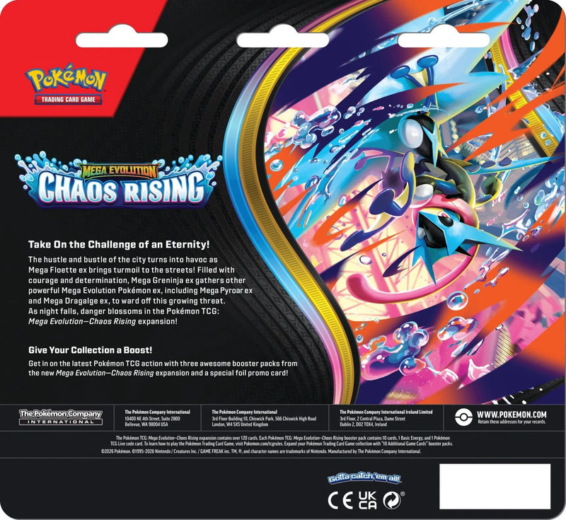 Mega Evolution: Chaos Rising 3 Pack Blister (Charmeleon) Mega Evolution: Chaos Rising 3 Pack Blister (Charmeleon)