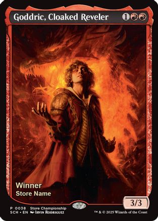Goddric, Cloaked Reveler (Winner) [Game Day & Store Championship Promos]