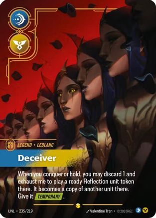 LeBlanc - Deceiver (Overnumbered) (235/219) [Unleashed] Foil