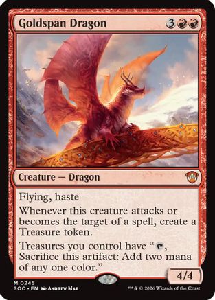 Goldspan Dragon [Commander: Secrets of Strixhaven]
