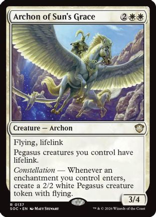Archon of Sun's Grace - Commander: Secrets of Strixhaven