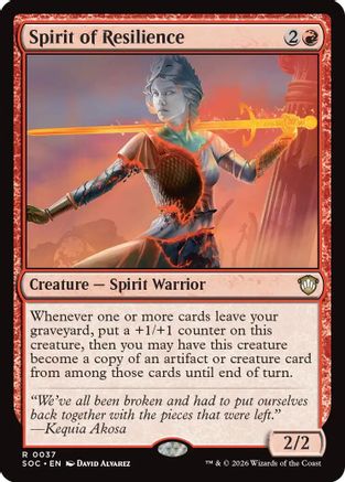 Spirit of Resilience [Commander: Secrets of Strixhaven]