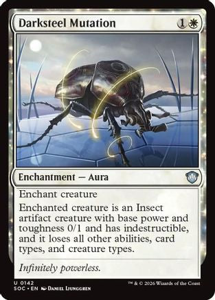 Darksteel Mutation [Commander: Secrets of Strixhaven]