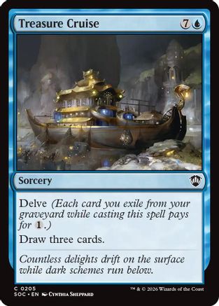 Treasure Cruise [Commander: Secrets of Strixhaven]