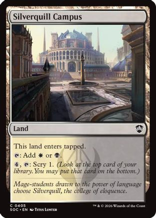 Silverquill Campus [Commander: Secrets of Strixhaven]