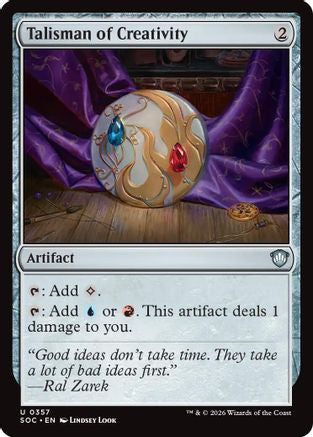 Talisman of Creativity [Commander: Secrets of Strixhaven]