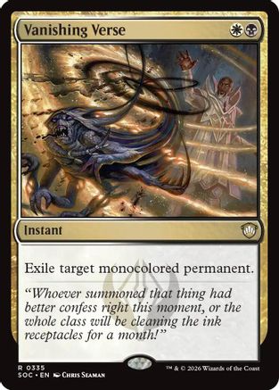 Vanishing Verse [Commander: Secrets of Strixhaven]