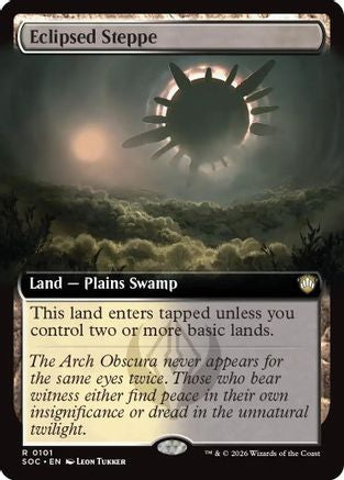 Eclipsed Steppe (Extended Art) [Commander: Secrets of Strixhaven]