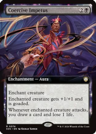 Coercive Impetus (Extended Art) - Commander: Secrets of Strixhaven