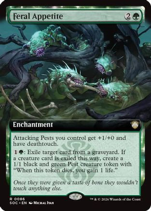 Feral Appetite (Extended Art) [Commander: Secrets of Strixhaven]