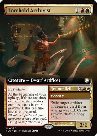 Lorehold Archivist (Extended Art) [Secrets of Strixhaven Commander]