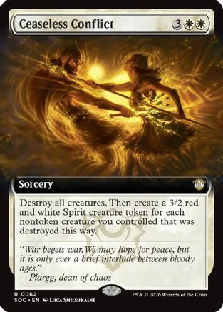 Ceaseless Conflict (Extended Art) - Commander: Secrets of Strixhaven