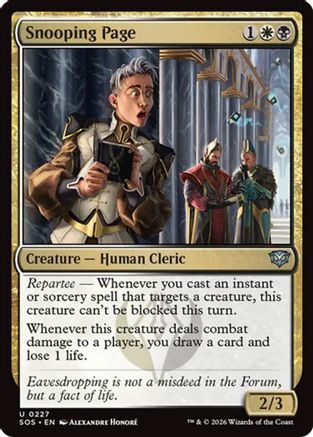 Snooping Page [Secrets of Strixhaven]