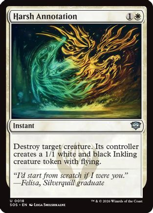 Harsh Annotation [Secrets of Strixhaven]